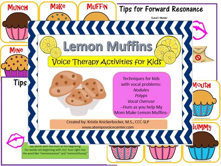 Lemon Muffins for Voice Therapy helps with LMRVT techniques for more home practice