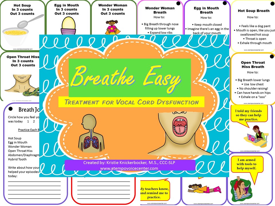 New to the scene is a treatment packet specifically for Vocal Cord Dysfunction: Breathe Easy