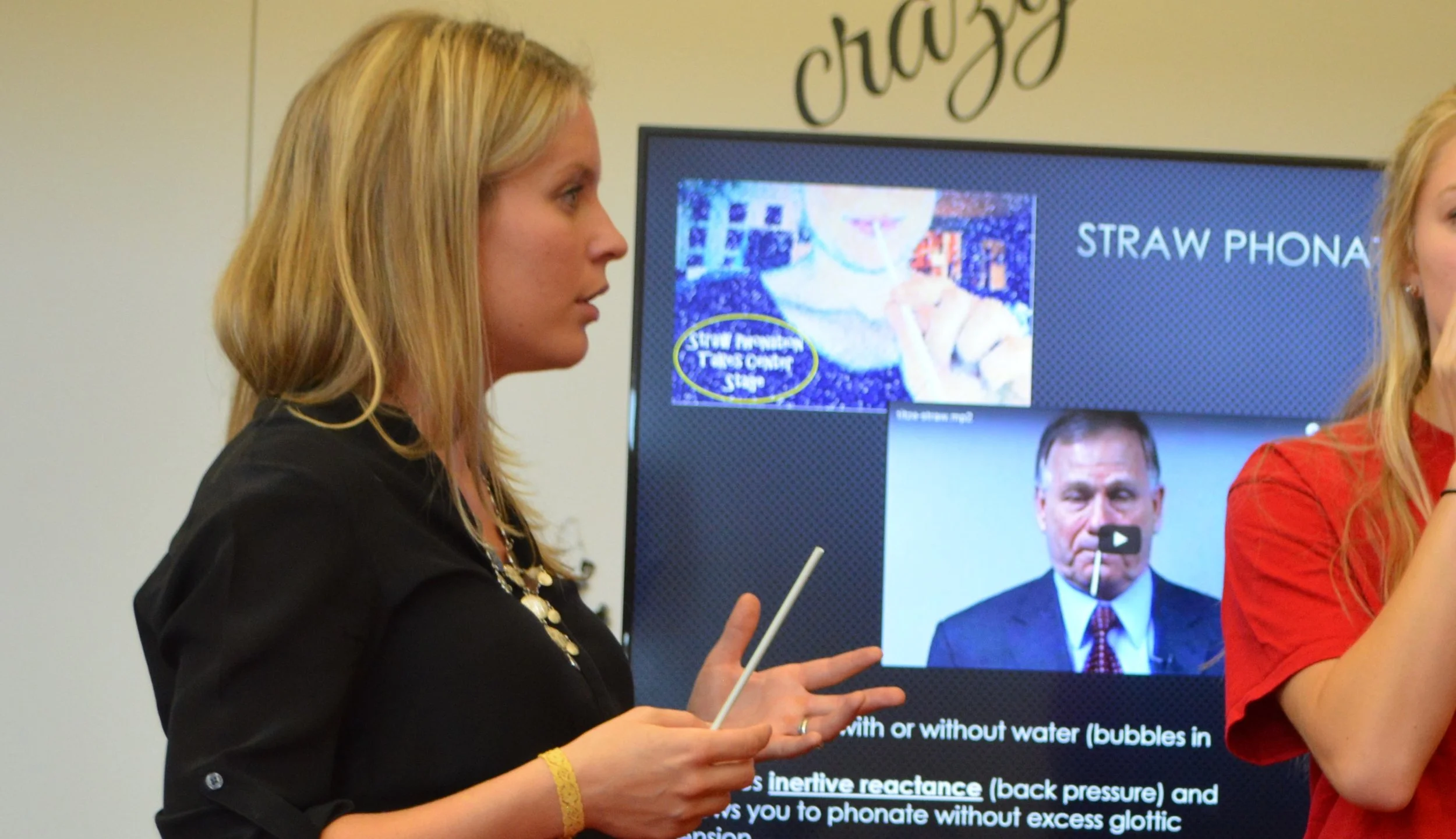 Kristie explains about intertive reactance and Ingo Titze's groundbreaking research on relaxing laryngeal tension.