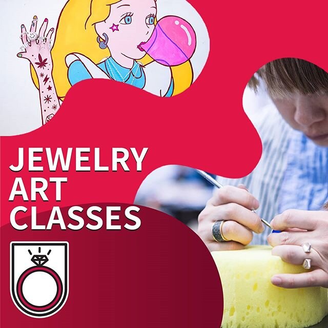 Jewelry Art design &amp; Jewerly Art and Metal. Join our Jewerly class and create beautiful pieces.
.
.
Through different assignments these classes give you a very specific knowledge of jewelry Art pieces.
.
.
Pearls, beads, cray, resin, wire and met