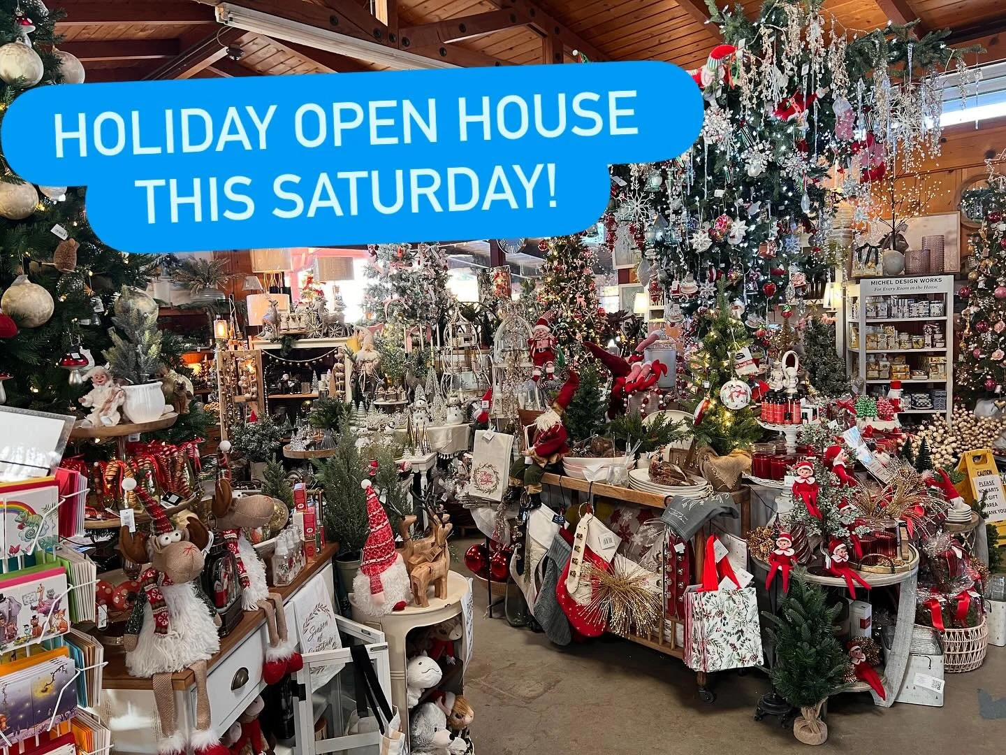 🎄Our gift shop has been completely transformed into a Christmas wonderland! This Saturday join us for our annual holiday open house. Light refreshments will be served from 10 AM to 3 PM. Our themed Christmas tree trees will delight nature lovers, Sa