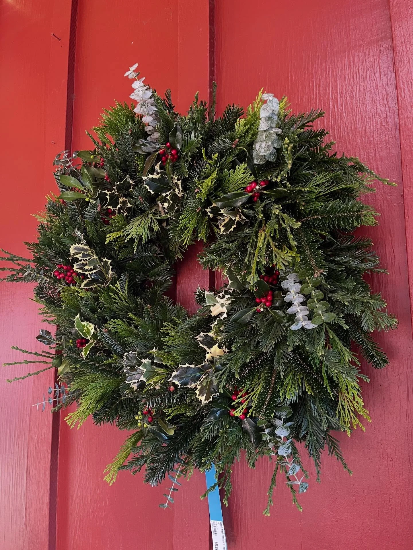 Couldn&rsquo;t be fresher! This wreath was handmade at our growing grounds by Olga! 🎄