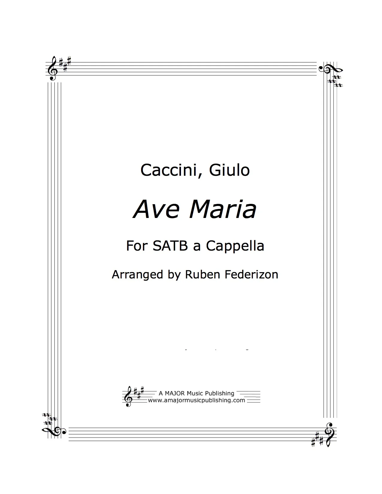 Ave Maria (Santiago) - - - - - - - 1 download with authorization to print 16 copies.