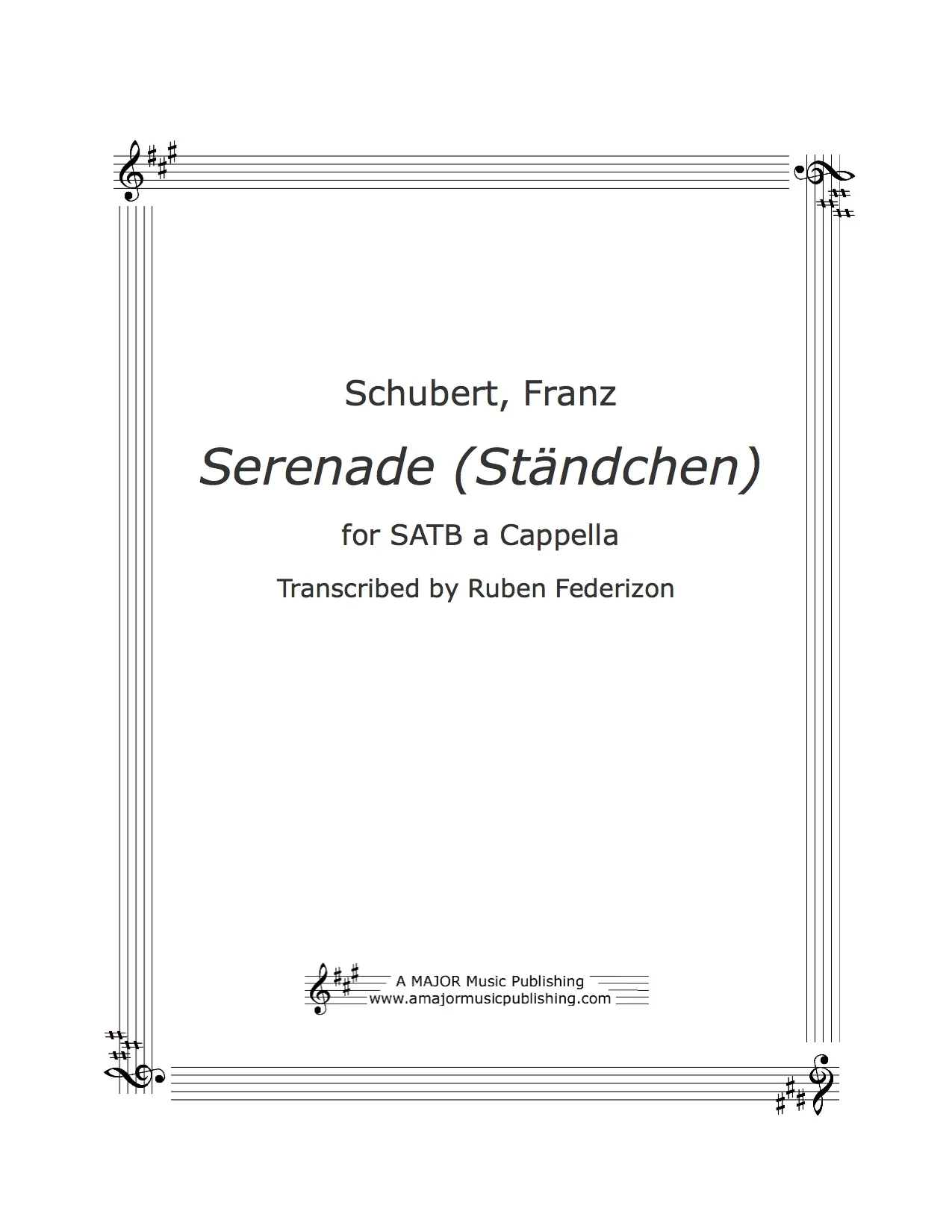 Serenade (Ständchen.) Schubert. - 1 download with authorization to print 8 copies