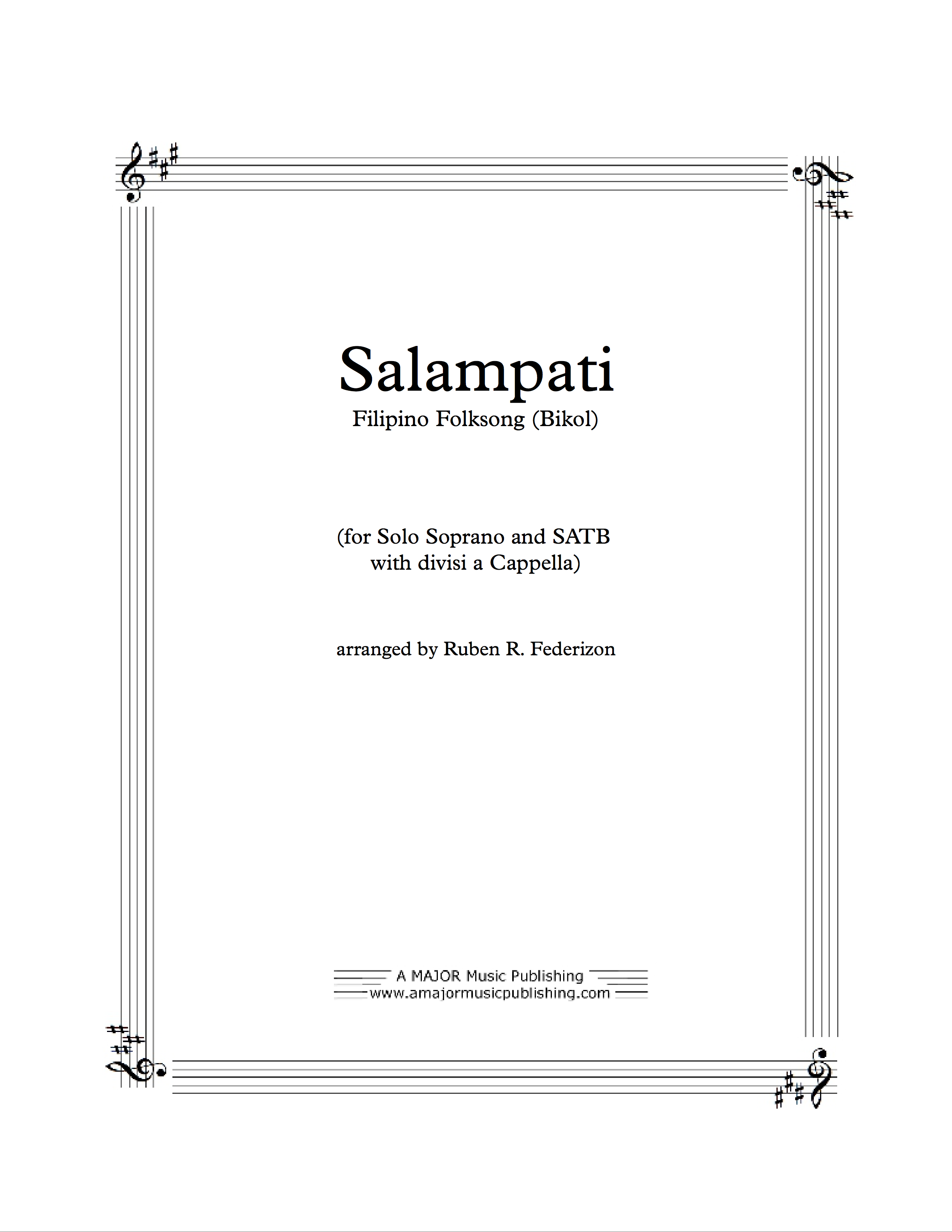Salampati (Filipino folksong from the Bikol region) - - - - - - - - - 1 download with authorization to print 8 copies