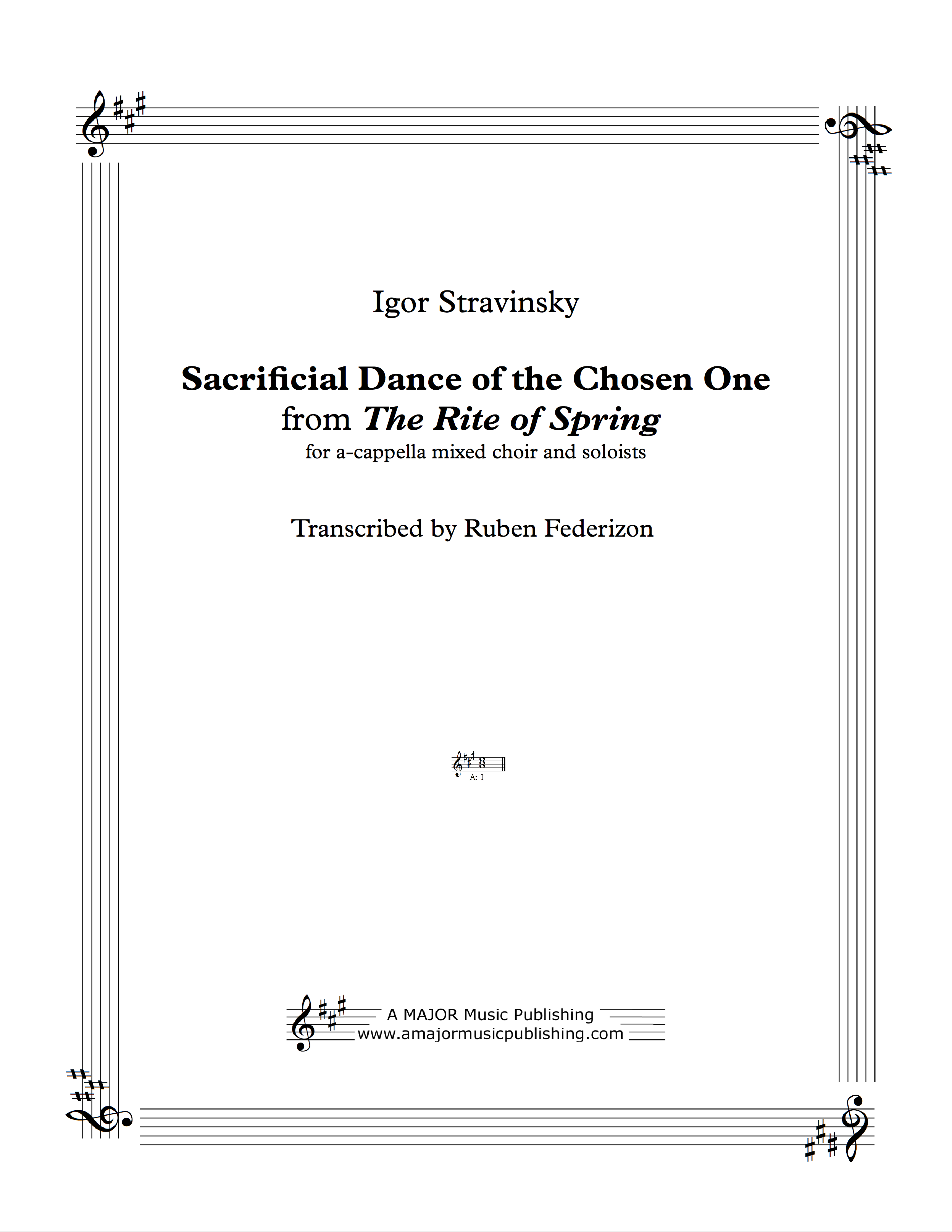 Danse Sacrale (from the Rite of Spring) - 1 download with authorization to print 8 copies
