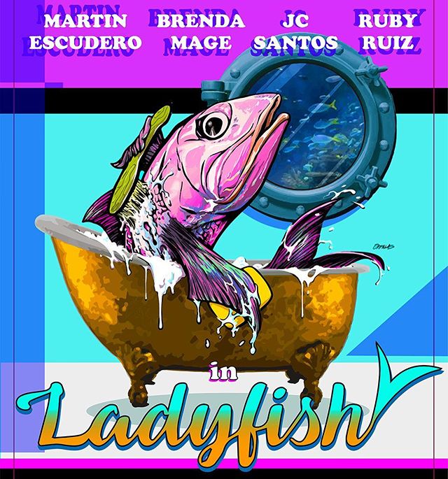 A fish out of water. Distinct. Apart from the rest. 🎥🐟Ladyfish poster by @jasonorfalas. #ladyfishmovie #ladyfish #openmindedkaba #sinagmaynila2017 #comedy #comedyfilm #brendamage #martinescudero #jcsantos #rubyruiz #independentfilm #indiefilms #mov