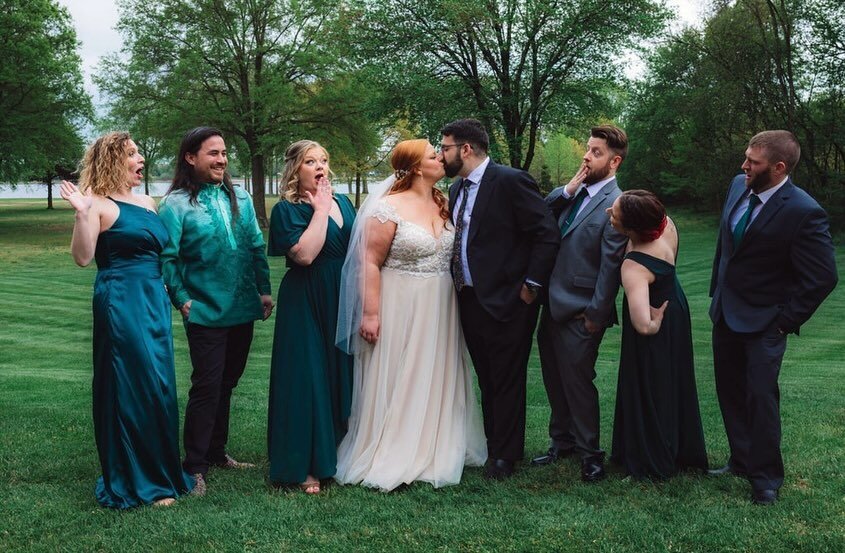 This wedding party was so much fun! There was gaming, singing, toasting and lots of fun poses! 
&bull;
&bull;
&bull;
&bull;
#posing #merrykricksmith #photo #kricksmithphotography #photographer #nj  #njphotographer #love #photooftheday #picture #canon