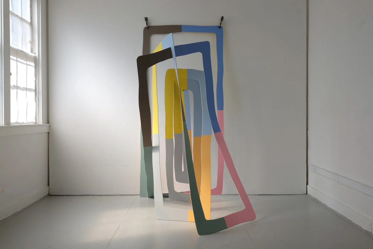 Joseph Ferriso. Spiral Doorway, 2017. Acrylic on plywood. 