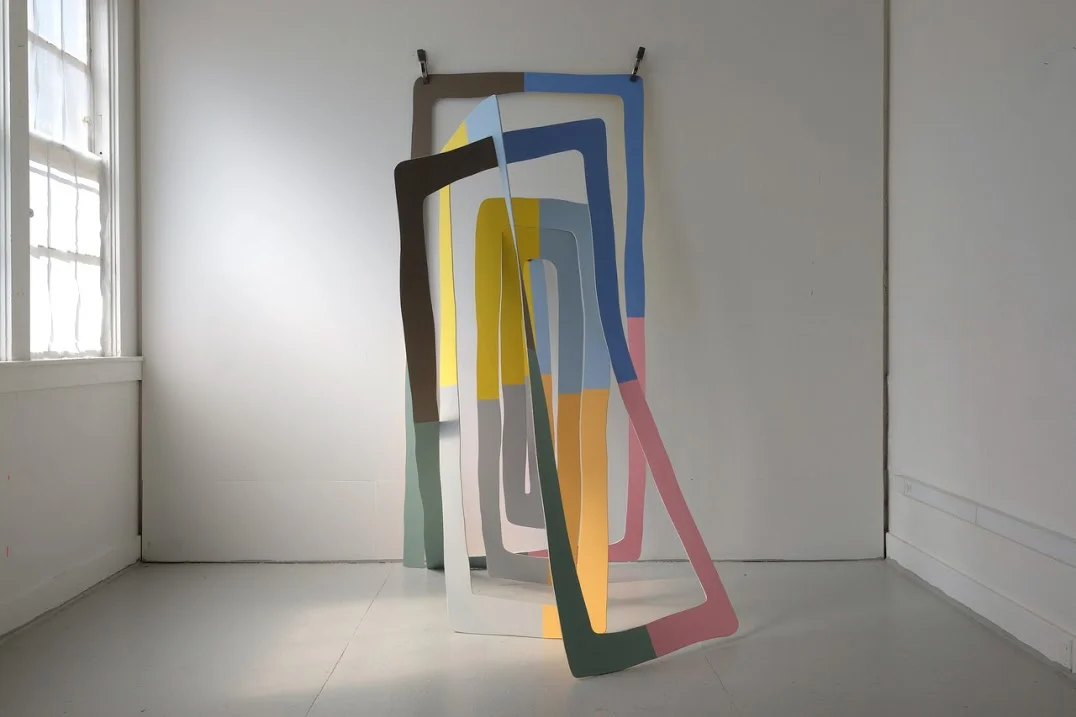 Joseph Ferriso. Spiral Doorway, 2017. Acrylic on plywood. The West Coast art scene is famous for breaking, and re-making the rules. The same way that the advent of abstraction disrupted numerous art historical traditions, interdisciplinary art making blurs and shifts the expected boundaries of each medium. This show embodies the freedom and fluidity of our local art institutions, showcasing joyously uninhibited work from the “Wild West.” While paying homage to precedents set in the 1960s and ‘70s by the folks of Ferus gallery, environmental land artists, and the Californian light and space movement, these artists reinvent the rules of presentation, technique and concept, with distinctly contemporary results.