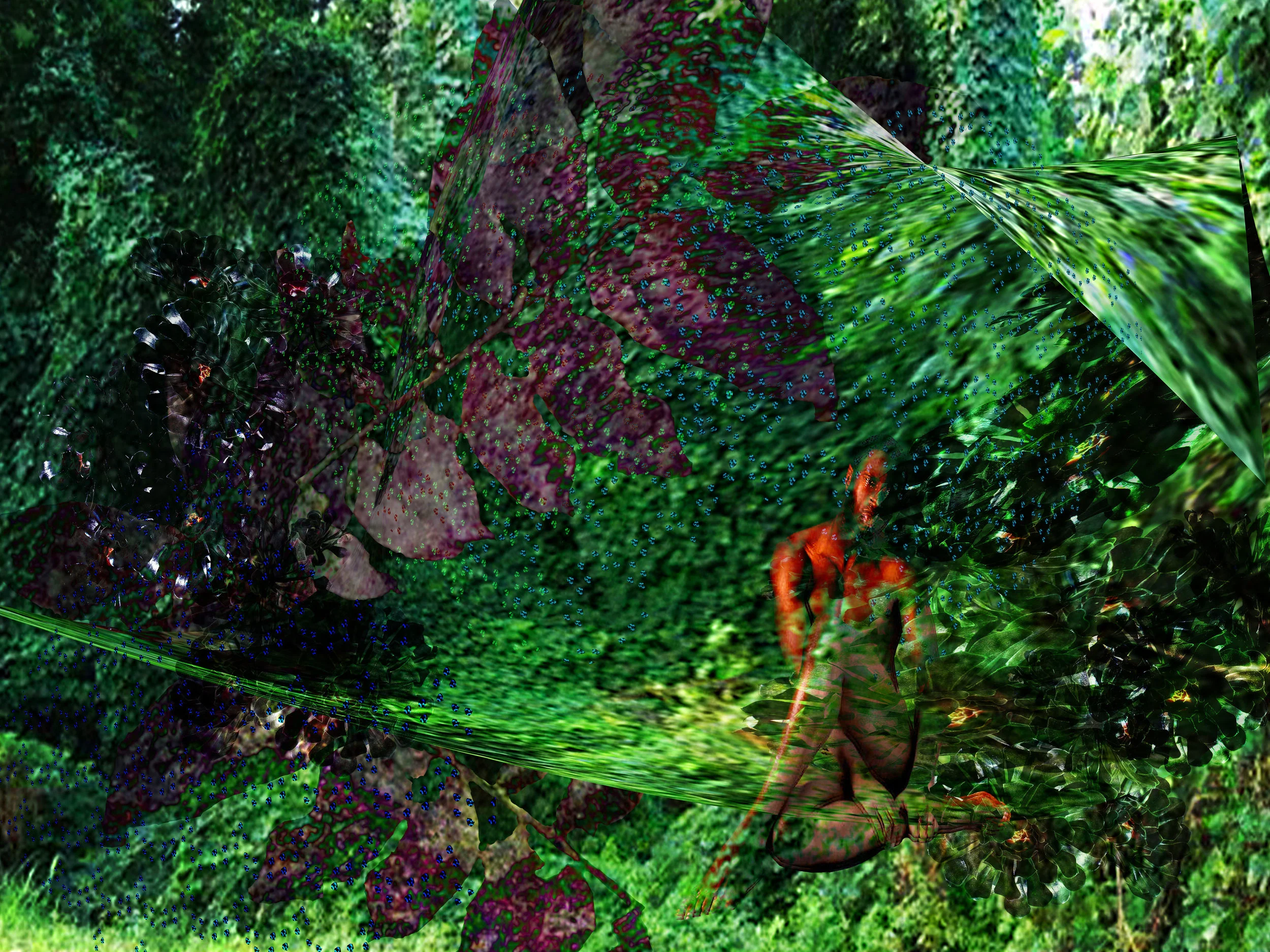 Richard-Jonathan Nelson. Rnelsonprint: In a verdant eddy, I remembered I lost you, 2018. Digital print.