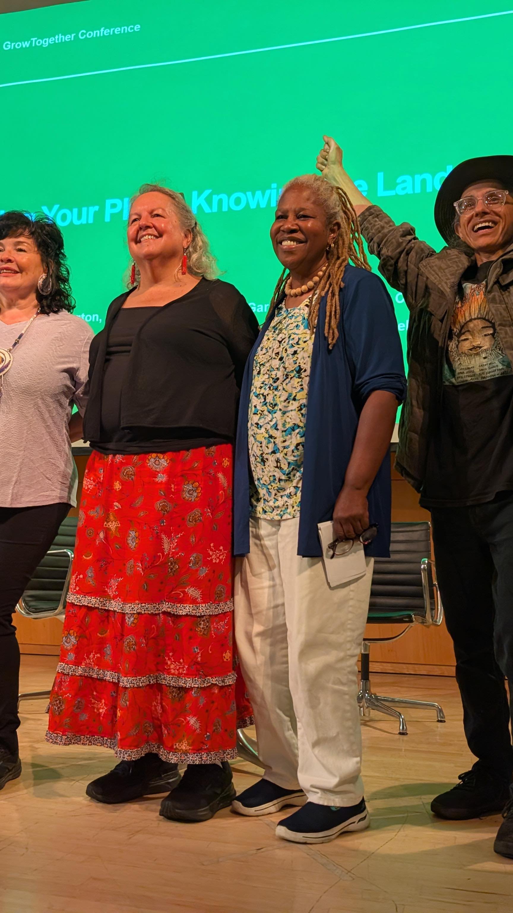 Over the weekend of June 5th - 8th , our interns attended four days at the National Grow Together Conference at CUNY graduate center and community garden neighborhoods. Interns got to hear from a panel, a Keynote speaker Robin Wall Kimmerer, attend w