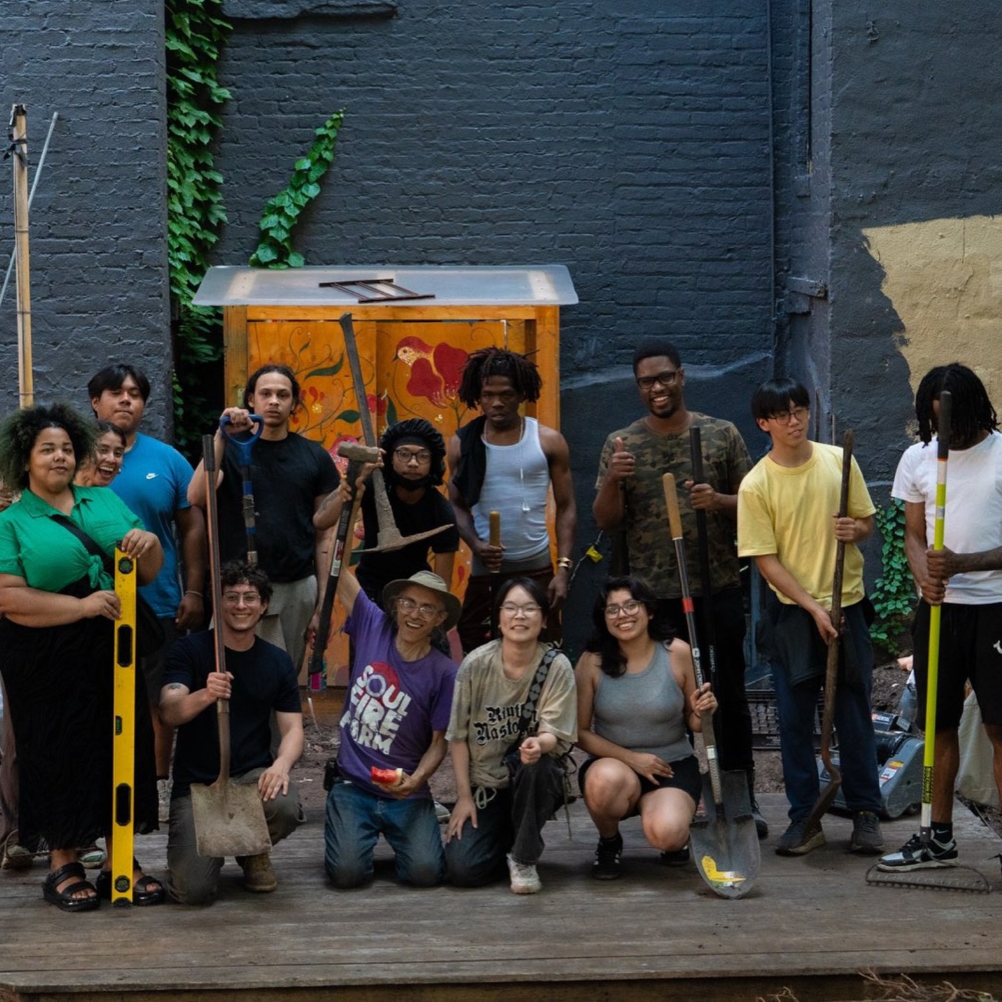 Week 3 was a success!
We finally moved the stage and started leveling out the ground with clean dirt. Everyone did an amazing job preparing for the Summer Solstice x Make Music Day NYC hosted by More Gardens!
Come check out all the renovations happ