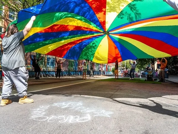 Our first weekend of Sprouting Justice Open Streets! 
Come get in touch with your inner child  and join us for some shade, 

Our interns worked hard on promo, marketing, and planning our July weekend community events. They also worked in tandem with 