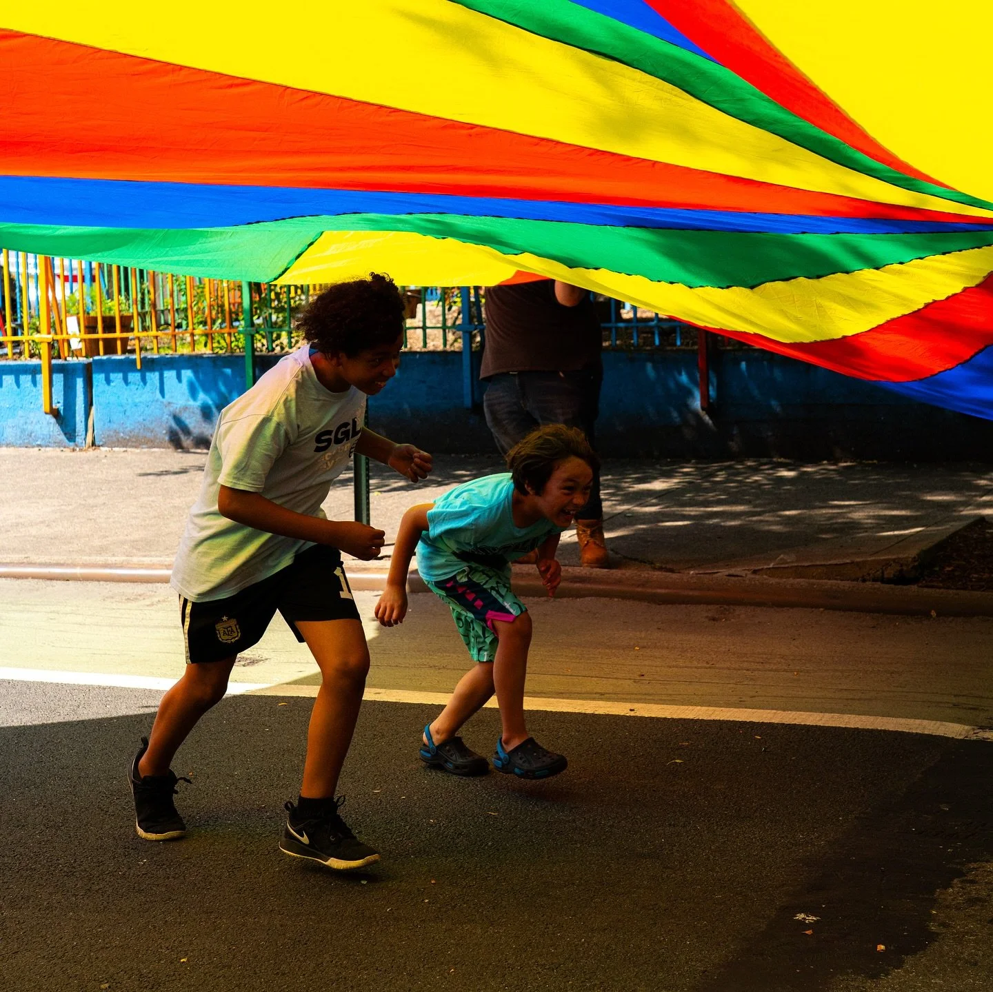 A peek into our Sprouting Justice Open Streets. 
We did yoga, drawing, parachute fun, movement circle, and a music circle ❤️
Different events every Saturday &amp; Sunday 12-5pm, come join us! 

Week 6: July 7 - 13, 2025
#moregardens #newyorkcity #nyc