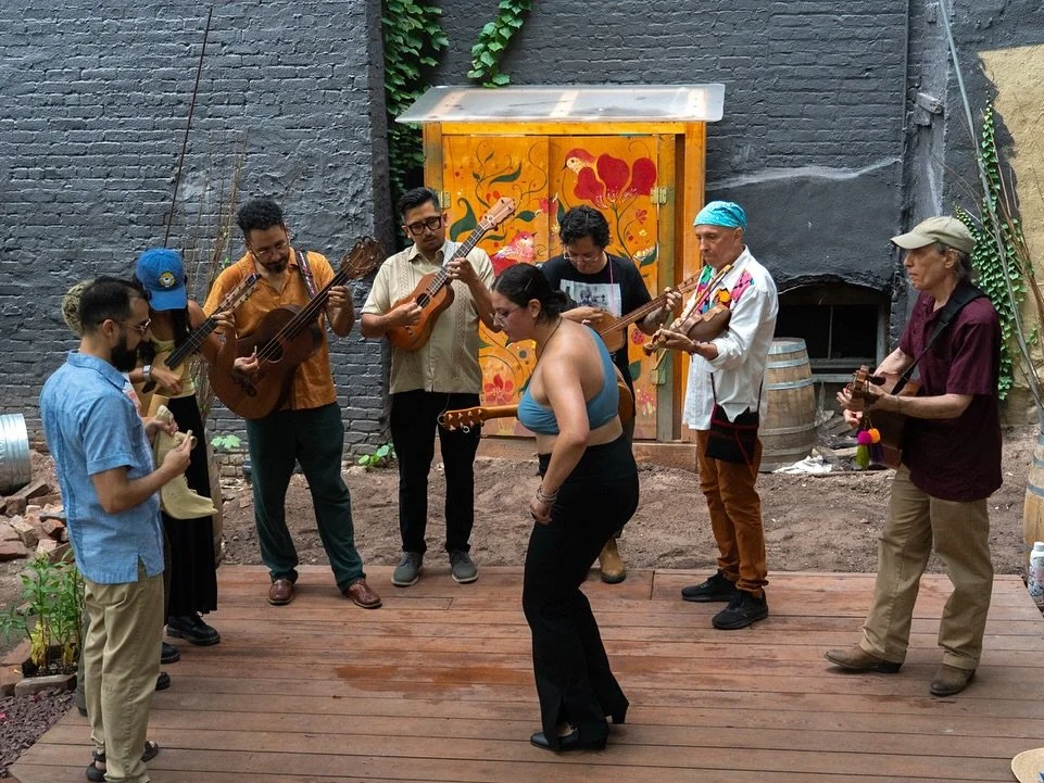 SON De NY Live Performance & Interactive Workshop
The beloved Son Jarocho band SON De NY performed and led us through their vibrant musical traditions this past weekend, what a treat💃
✨ Hosted by More Gardens! & Children’s Magical G