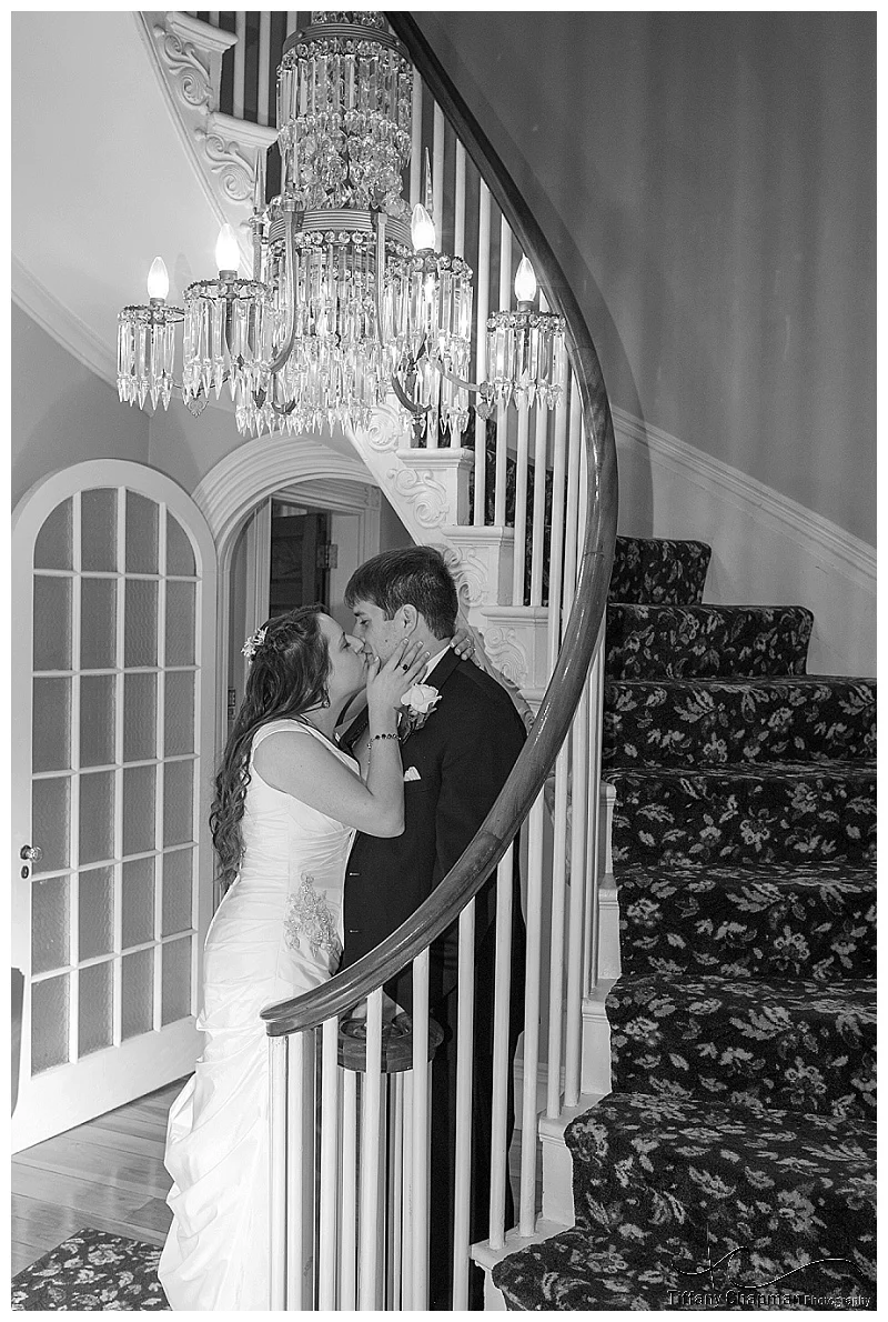 This staircase was definitely my favorite place in the mansion. Obviously Liz and Mike agreed :)