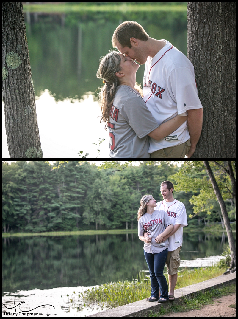 Kate and Dave are huge Boston Red Sox Fans and loved that they did a quick change of clothes into their favorite players jerseys! Dustin Pedroia and Pablo Sandoval "Panda"!