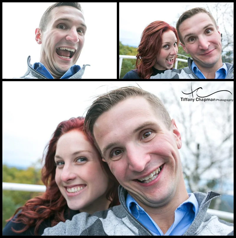 And then there was this time on an engagement session.....that I asked someone to hold my camera and he starts taking SELFIES!!! ADORABLE!! This is another one of my favorites and I didn't even take it!! Love you guys!