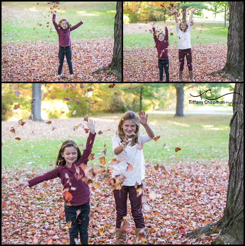 I almost dived into the leaves with them!! So much fun!
