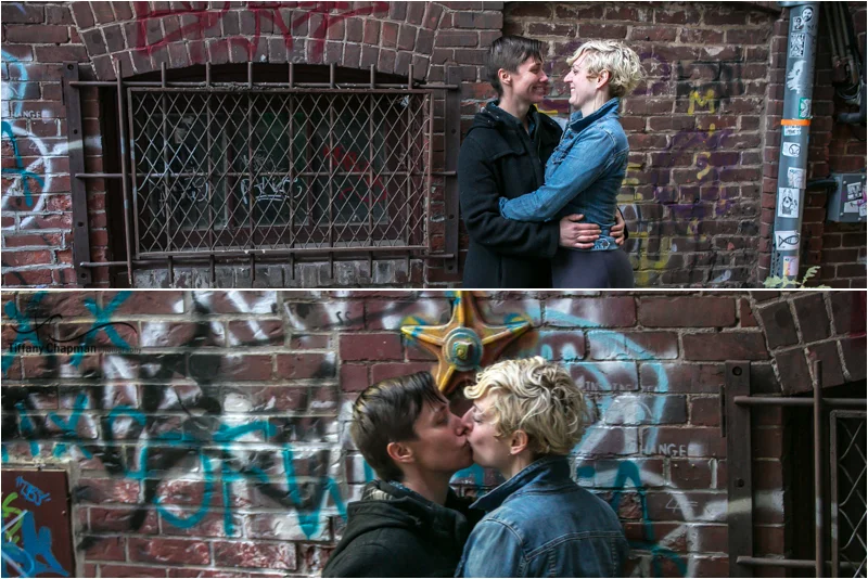 I love the little alley ways of Northampton and Kate just loved the graffiti and Ayn loved Kate :)