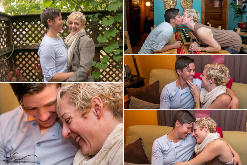 Snuggling up to stay warm was no problem for these two sweethearts!