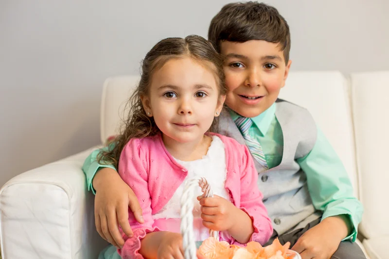 Ben's Niece and Nephew were the flower girl and ring bearer. OMG...Adorable!