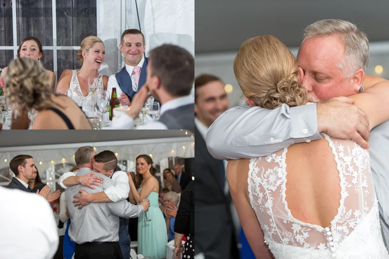 Trina's dad gave one of the most heartfelt speeches at the reception. NOT a dry eye in the house, including mine. So beautiful!