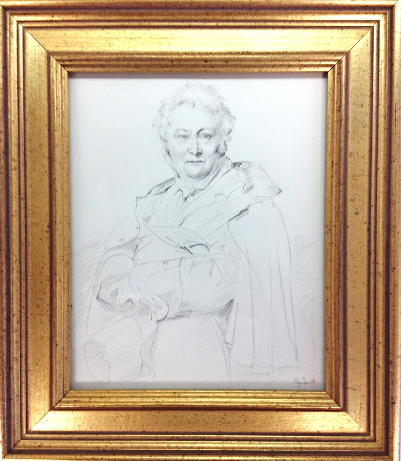 Copy of Portrait of Guillaume Guillon Lethiere by Ingres