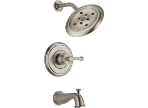 Delta Cassidy Stainless Steel Tub/Shower Faucet