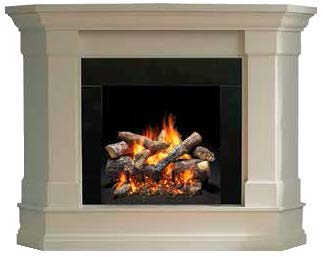 Available in white with marble surrounds (see right)