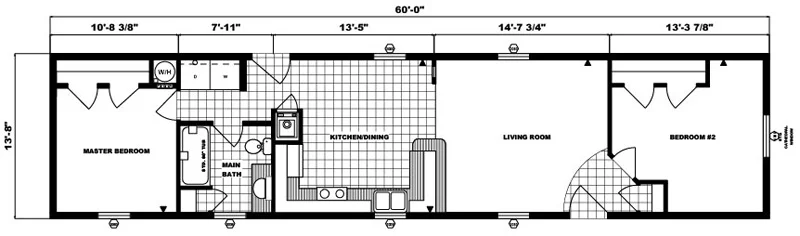 G-491 - 14' x 60' - 820 sq. ft.