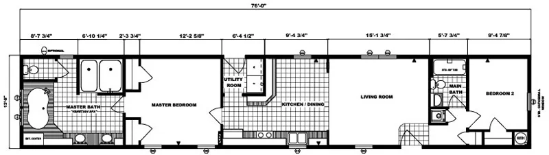 G-564 - 14' x 76' - 1,038 sq. ft.