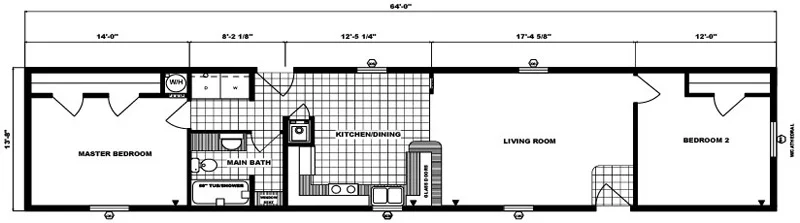 G-570 - 14' x 64' - 875 sq. ft.