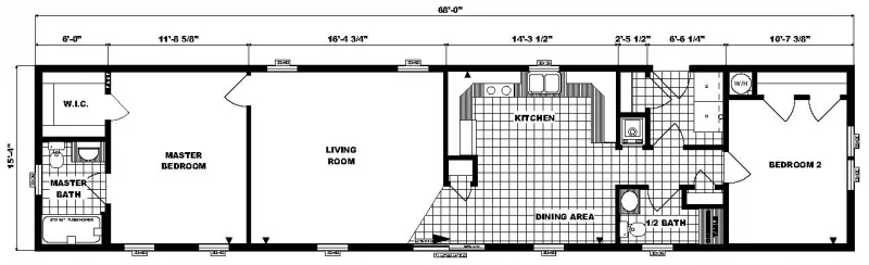 G16-588 - 16' X 68' - 1,042 SQ. FT.