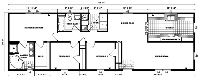 G-182 - 20' X 64' - 1,280 SQ. FT.