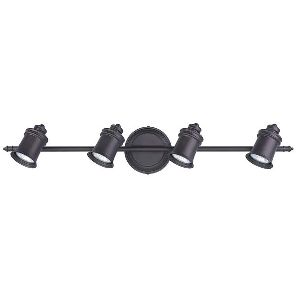TAYLOR 4-LIGHT OIL-RUBBED BRONZE TRACK LIGHT