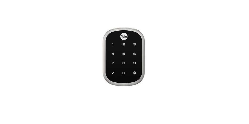 Yale Real Living® Assure Lock® SL Key Free Touchscreen Deadbolt (opened with a physical key, a number code or a smart phone with basic implementation)