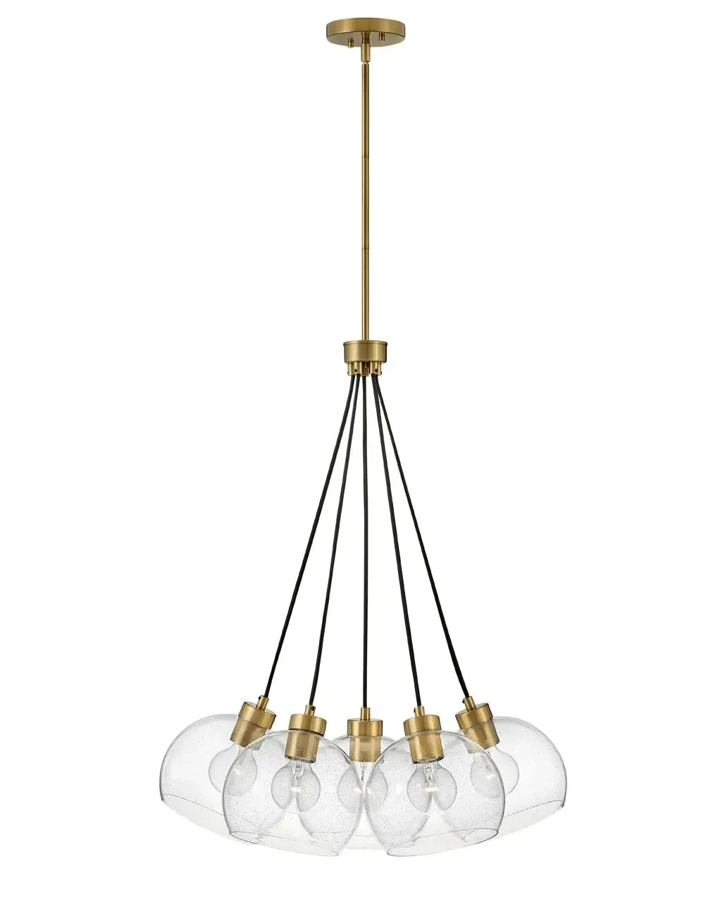 LARK Rumi 5-Pendant Chandelier - Lacquered Brass (83015LCB)