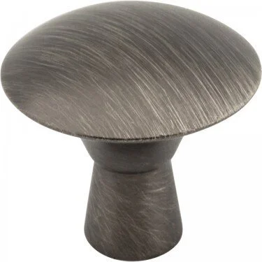ESSENTIALS 1 1/16-Inch Zachary Knob - Brushed Pewter