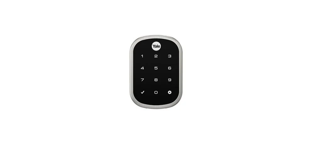 YALE Real Living® Assure Lock® SL Key Free Touchscreen Deadbolt (opened with a physical key, a number code or a smart phone with basic implementation)