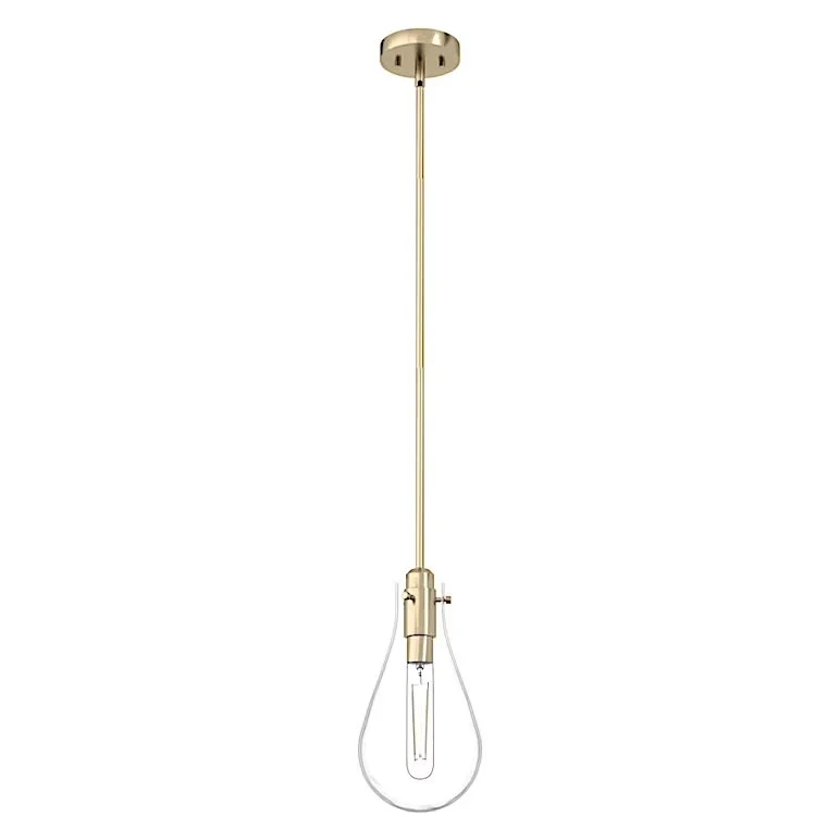 HUNTER Lundin Pendant - Gold with Clear Glass (19560)