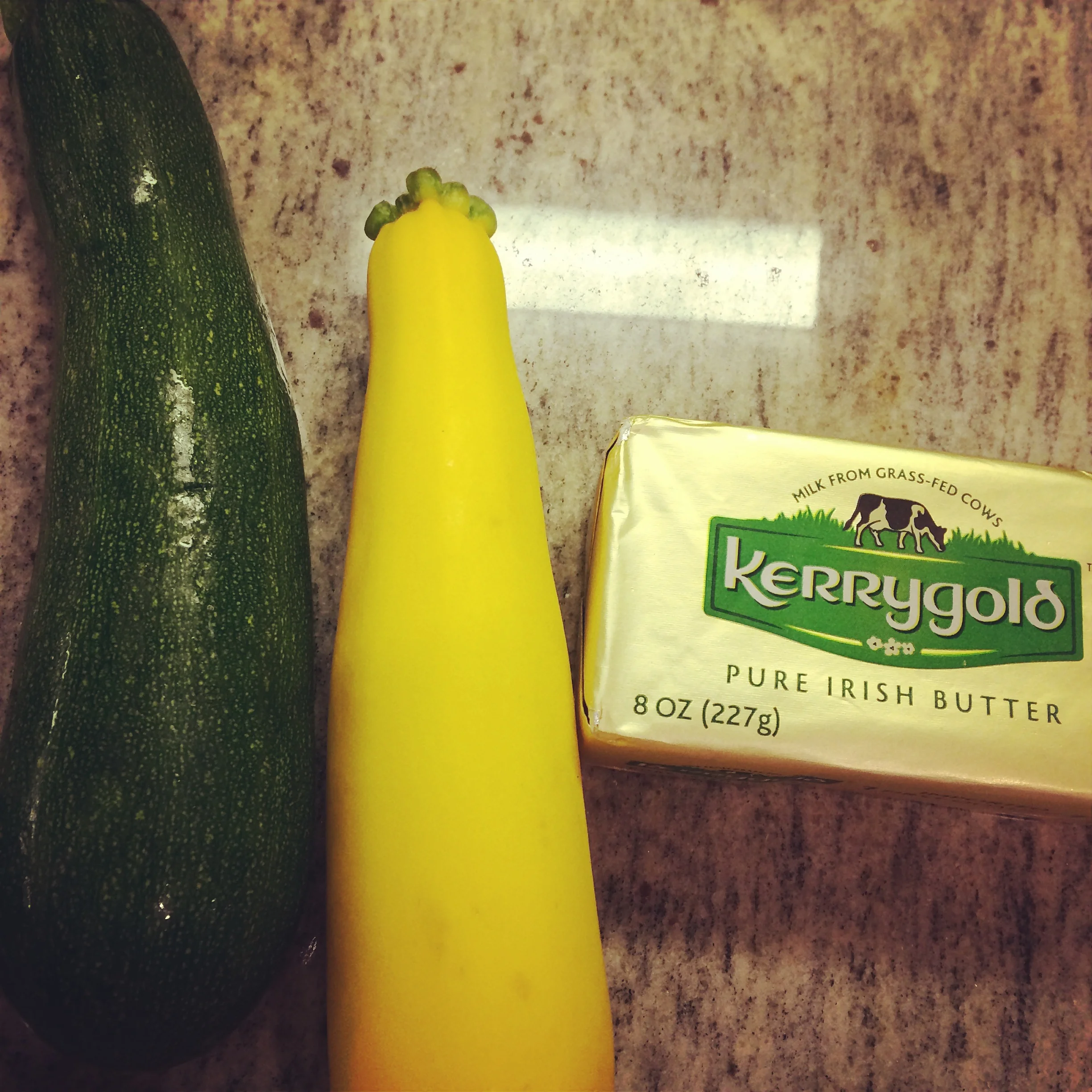 real foods: zucchini, butter