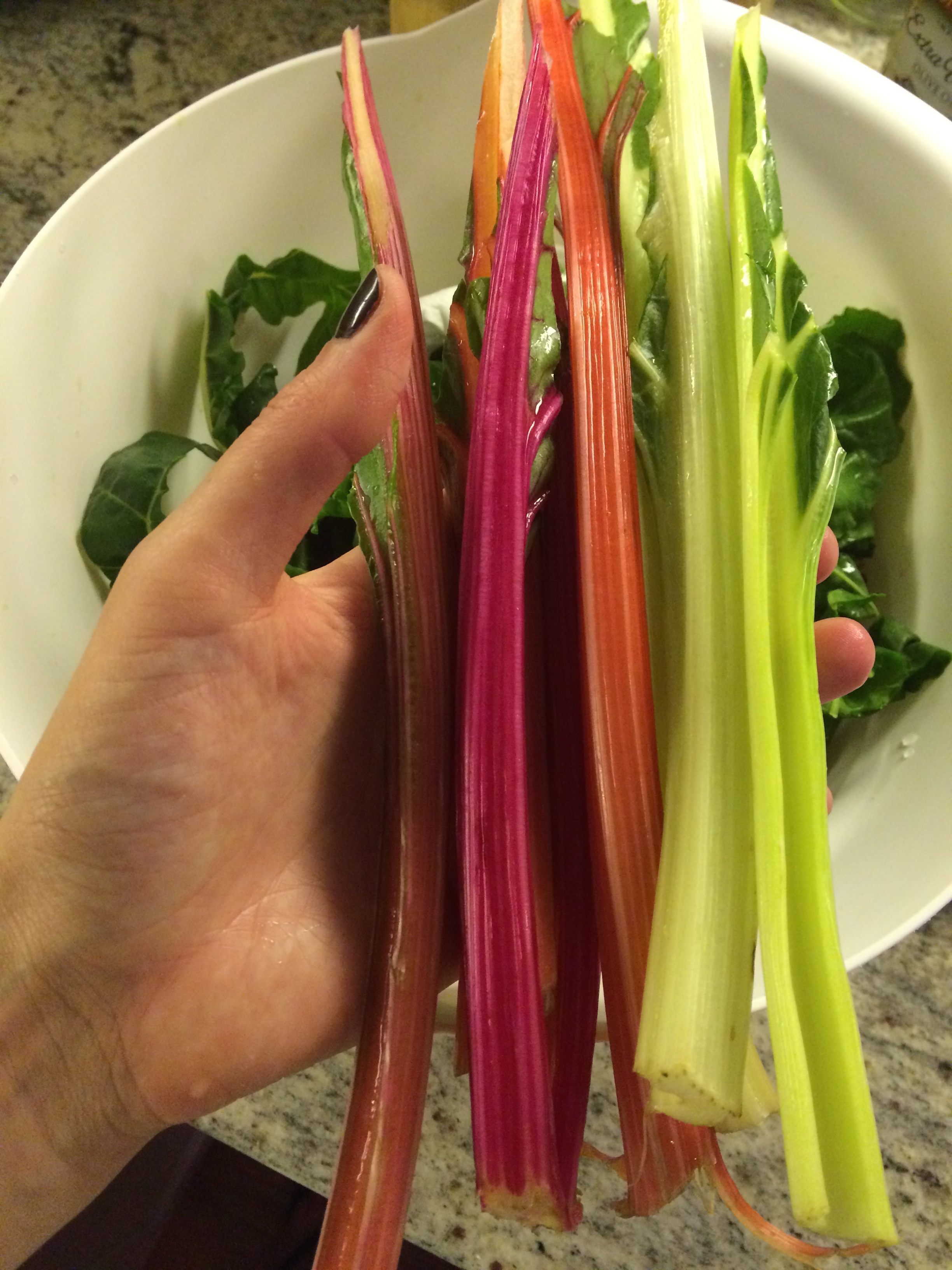 DO NOT toss the stems- I have a tip for you at the end! No waste here.