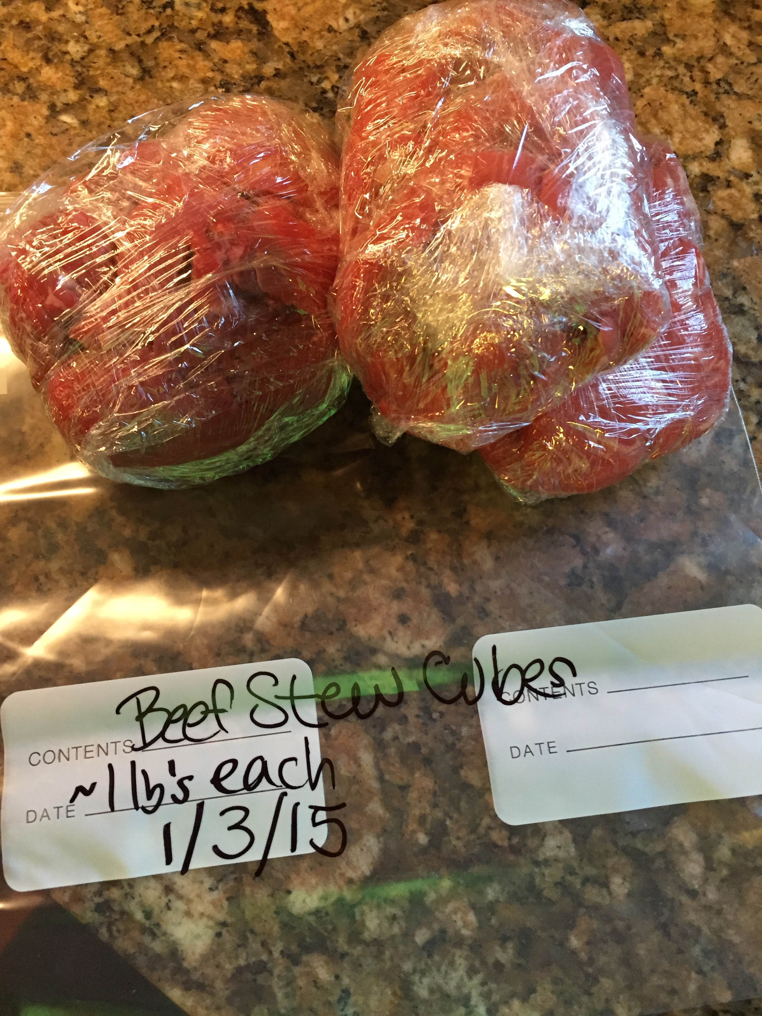 straight to the freezer