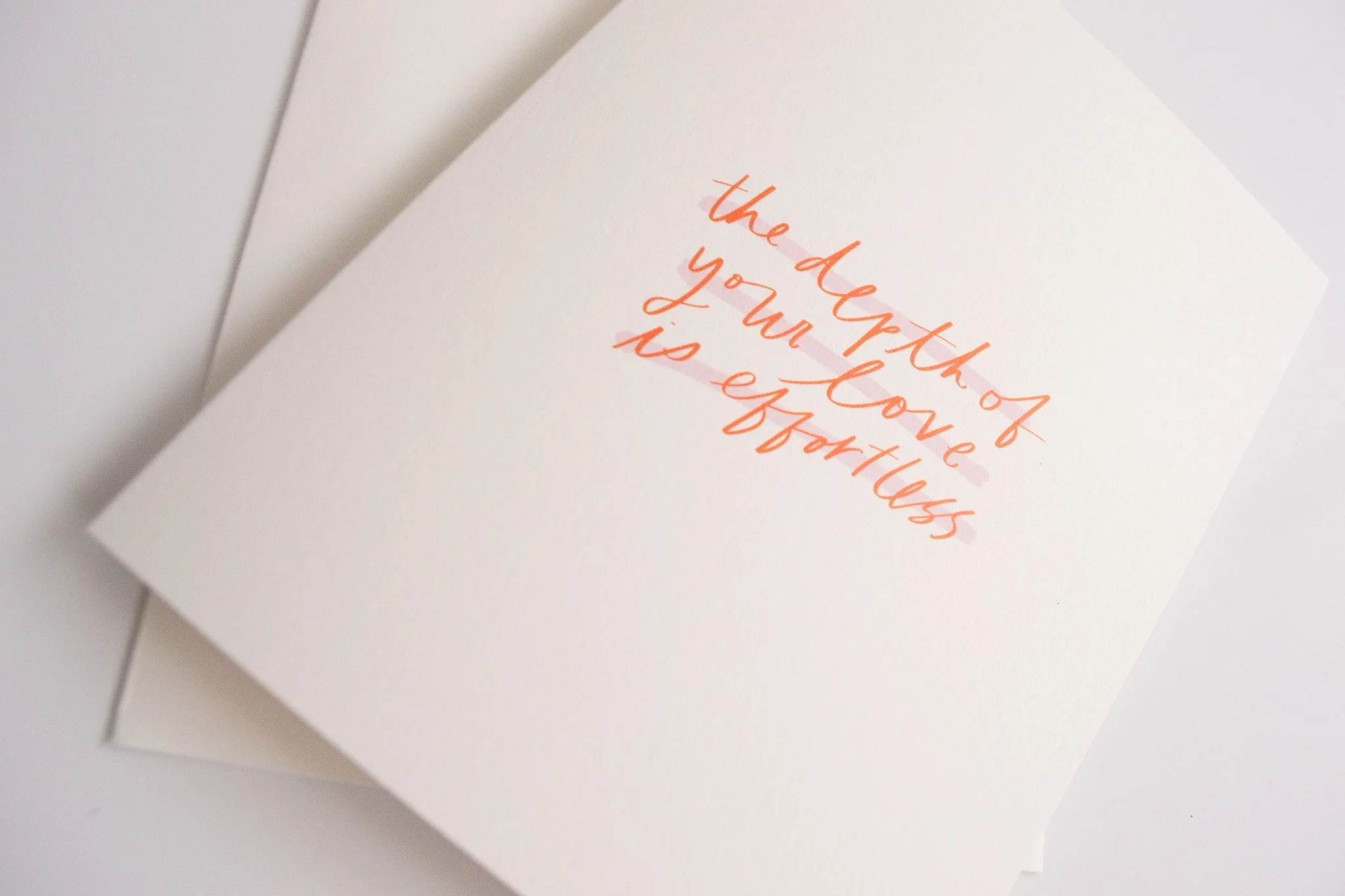 Love Letter Series: The Depth of Your Love is Effortless