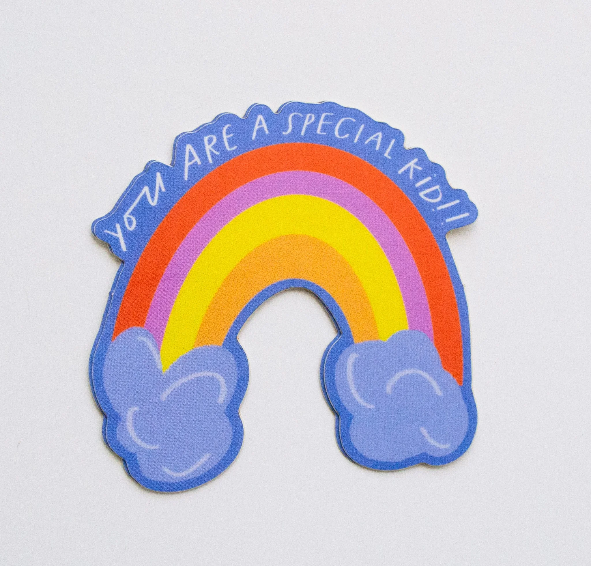 You Are a Special Kid Rainbow Sticker,  Vinyl Sticker