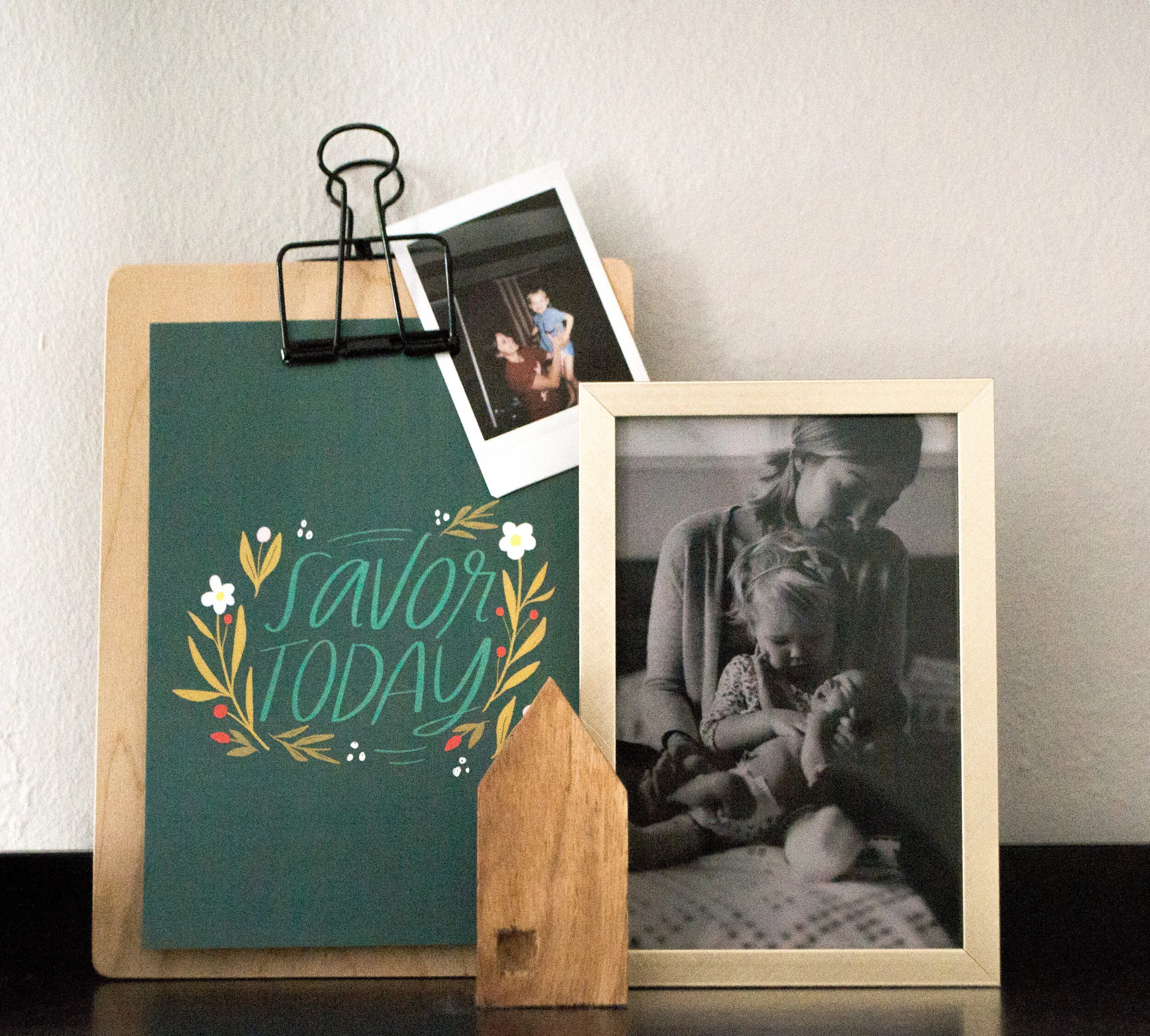 Savor Today Floral Print