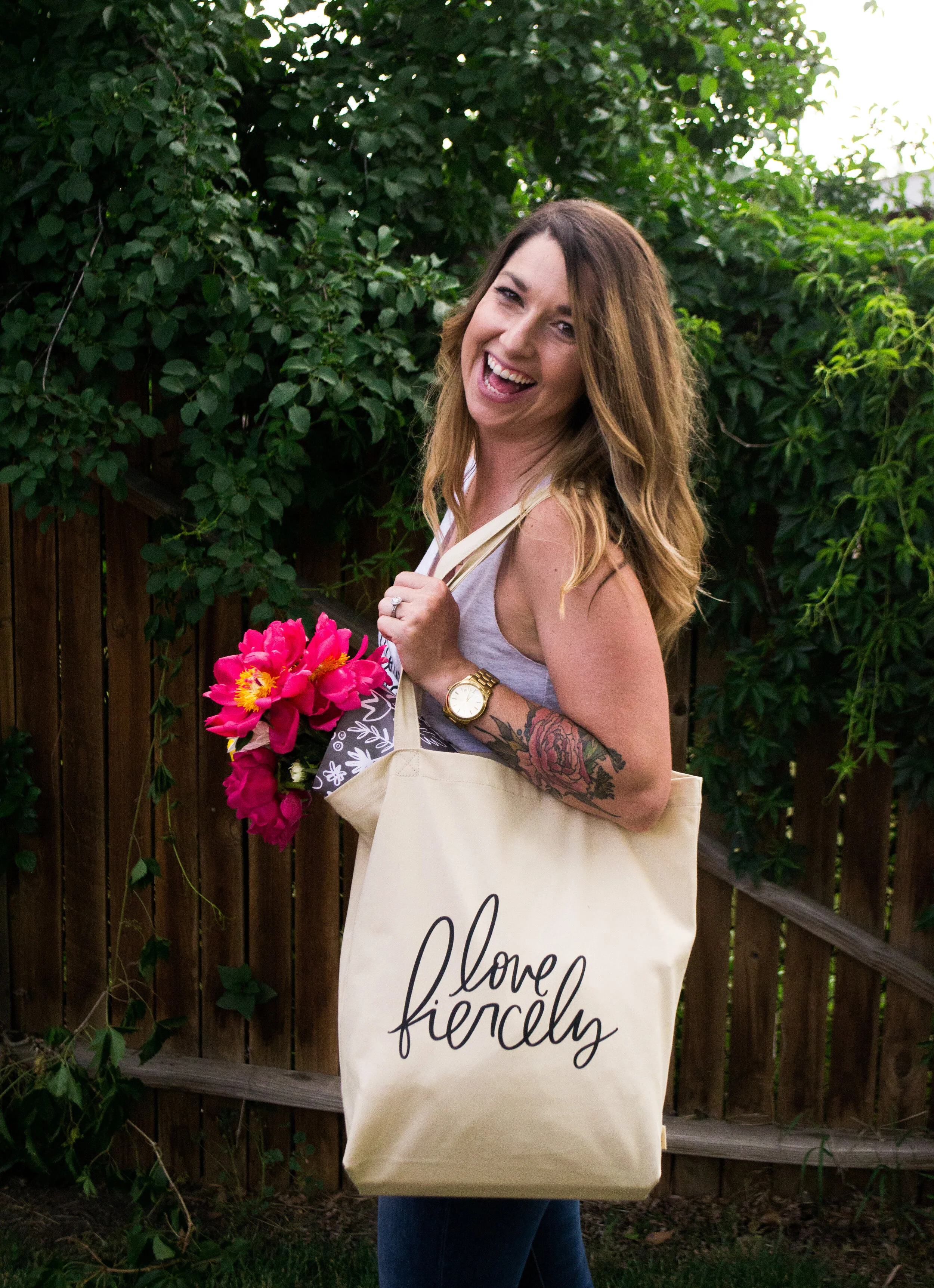 The Love Fiercely Tote Bag