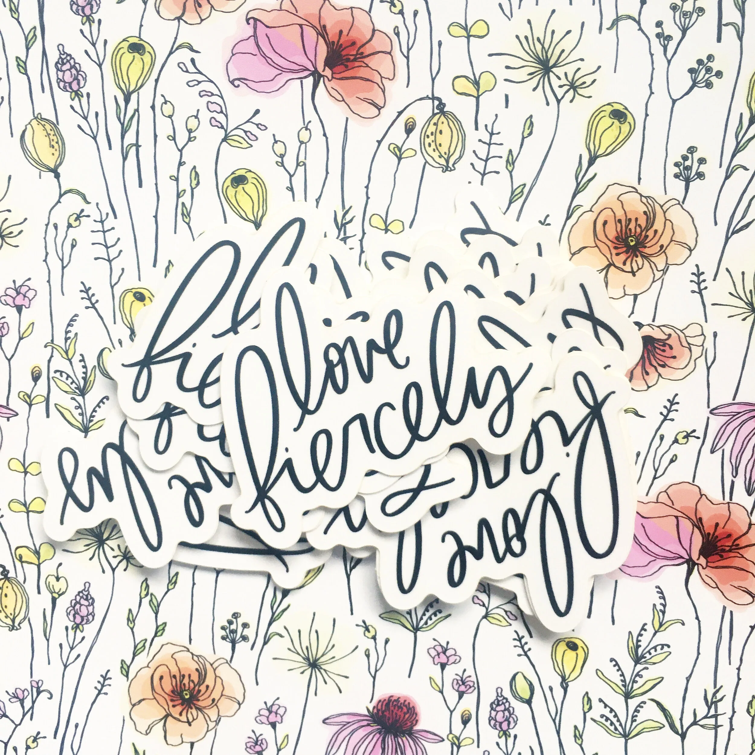 Love Fiercely Sticker